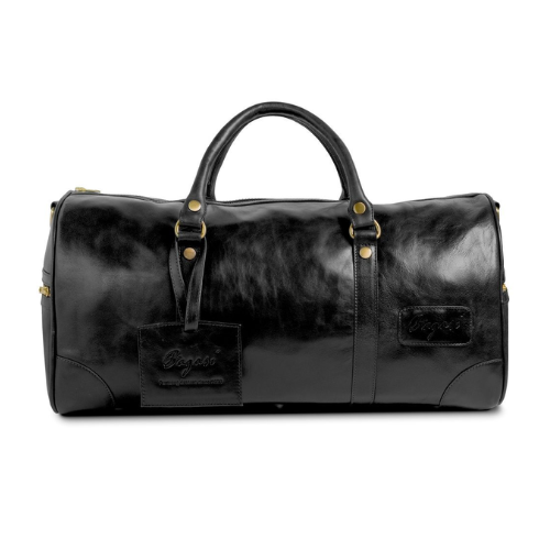 Bagasi Weekend Bag Läder XL Svart