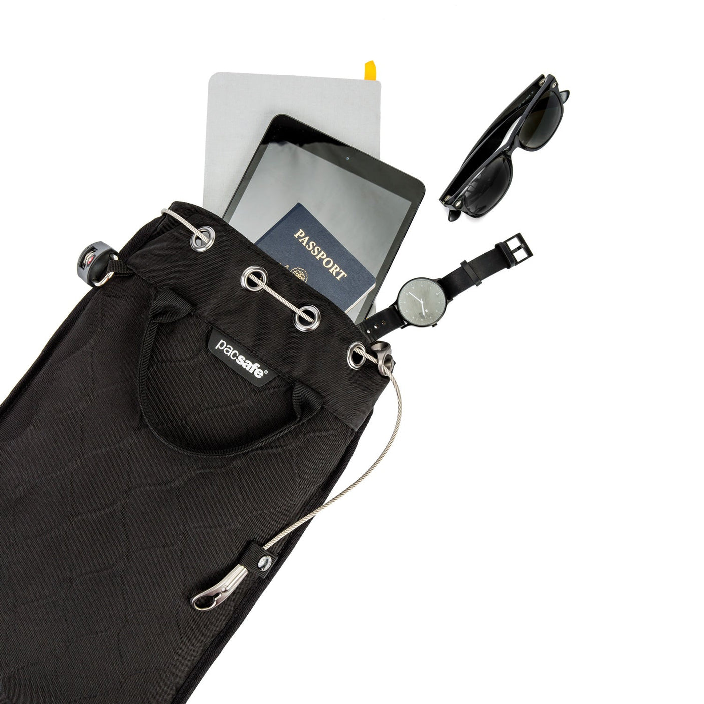 Pacsafe Travelsafe GII 12L  Portable Safe BLACK